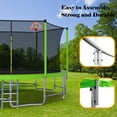 thumbnail image 3 of 16FT Outdoor Trampoline for Kids and Adults with Basketball Hoop, SEGMART Recreational Trampoline with Safety Enclosure Net, Heavy Duty Trampoline with 1320LBS Weight Capacity for Backyard, Patio, 3 of 8