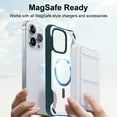 thumbnail image 6 of ELEHOLD Magnetic Designed for iPhone 15 Pro Max Case, Compatible with MagSafe, Military-Grade Drop Protection Not Yellowing Clear Phone Case for iPhone 15 Pro Max with Shockproof Bumper,Green, 6 of 7