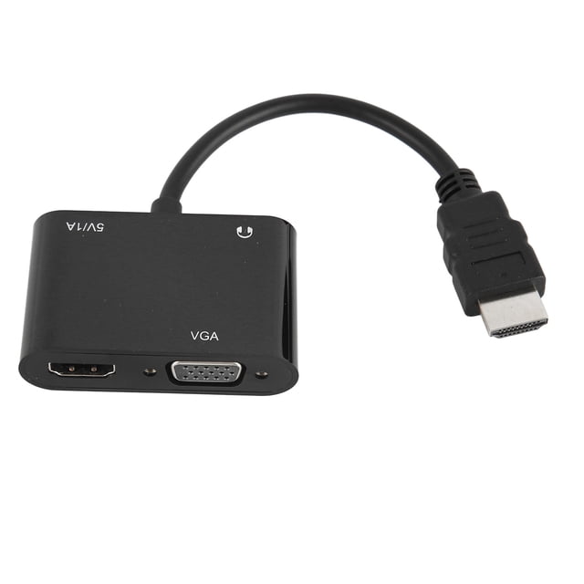 Adaptateur Interface Multimédia HD, Interface Multimédia HD vers Câble VGA Convertisseur Interface Multimédia HD vers VGA Fabriqué avec Soin