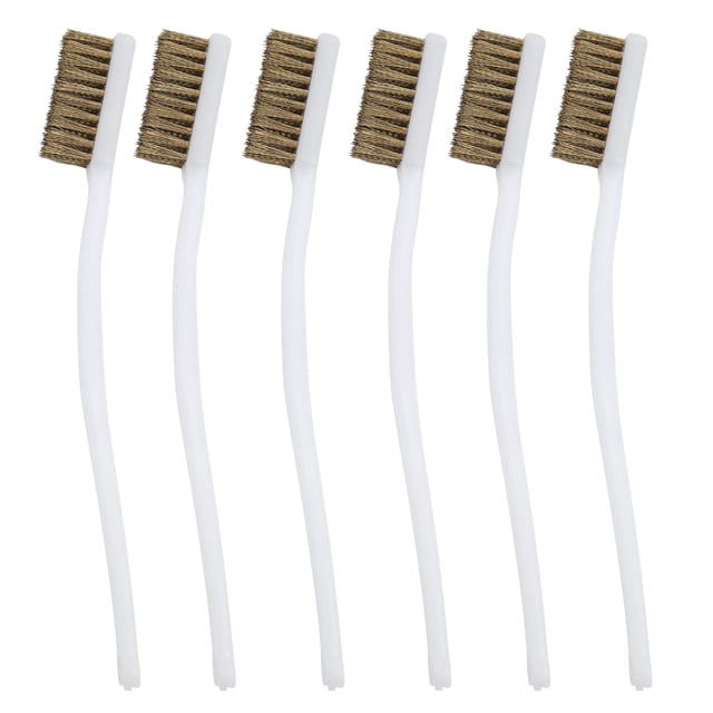 Copper Wire Brush,6Pcs Nozzle Cleaning Brush Hand Operated Tools Brushfor Cleaning Nozzle Enhanced Durability