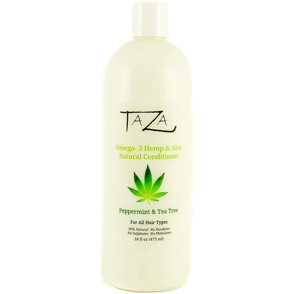 Après-shampooing Premium Taza Naturel Omega-3 Chanvre & Aloe Menthe Poivrée & Arbre à Thé