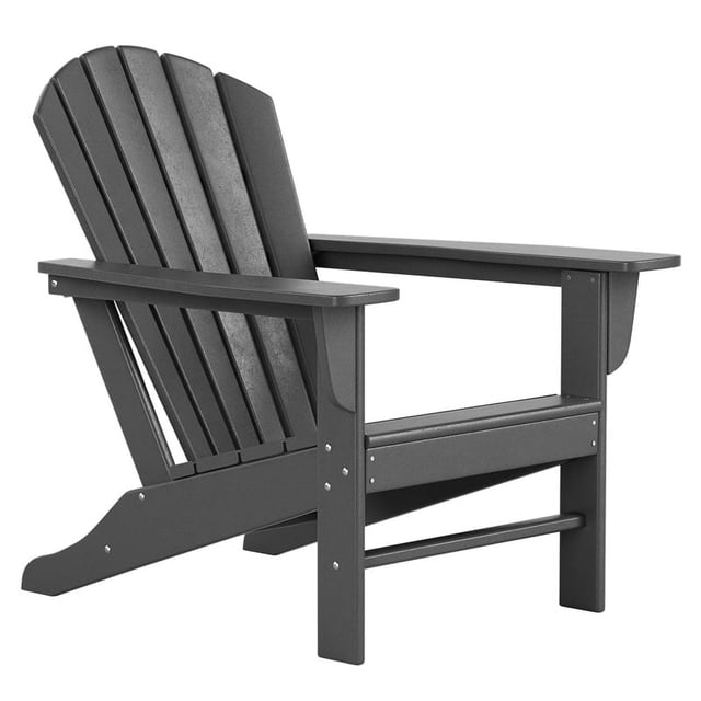 Portside Classic Outdoor Adirondack Chair in Gray