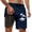 Z154-Dark Blue, variant on CHENge Swim Trunks Men Retro Athletic Palm Tree Print Quick-Dry Surf Board Shorts with Built-In Briefs Anti-Chafe Swimwear Bathing Suits
