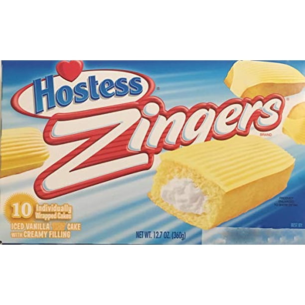 Hostess Zingers Iced Vanilla Cake, 10 Piece (Pack of 4) - Walmart.com ...