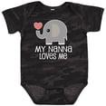 thumbnail image 3 of Inktastic Nanna Loves Me Grandchild Boys or Girls Baby Bodysuit, 3 of 5