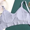 thumbnail image 4 of Lopecy-Sta Women's Ribbed Nursing Bra for Breastfeeding, Seamless V-Neck Maternity Bralette with Drop-Down Cups and Adjustable Straps, Soft Breathable Comfortable Pregnancy Underwear, 4 of 8