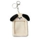 thumbnail image 1 of Llavero portátil de peluche con forma de tarjeta fotográfica, funda protectora para bolso, perro perro con risa, 1 of 6