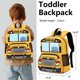 thumbnail image 2 of Mochila Bluboon para autobús escolar para niños pequeños con lonchera de 2 a 6 años, amarilla, 2 of 9
