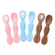 thumbnail image 1 of Juego De Cucharas Para Bebé. 6pack Multicolor, Etapas 1 Y 2 rosa cage y azul, 1 of 5