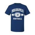 thumbnail image 2 of City of Indianapolis IND American Football Fantasy Fan Sports Men's Graphic T-Shirt, Royal, Small, 2 of 3