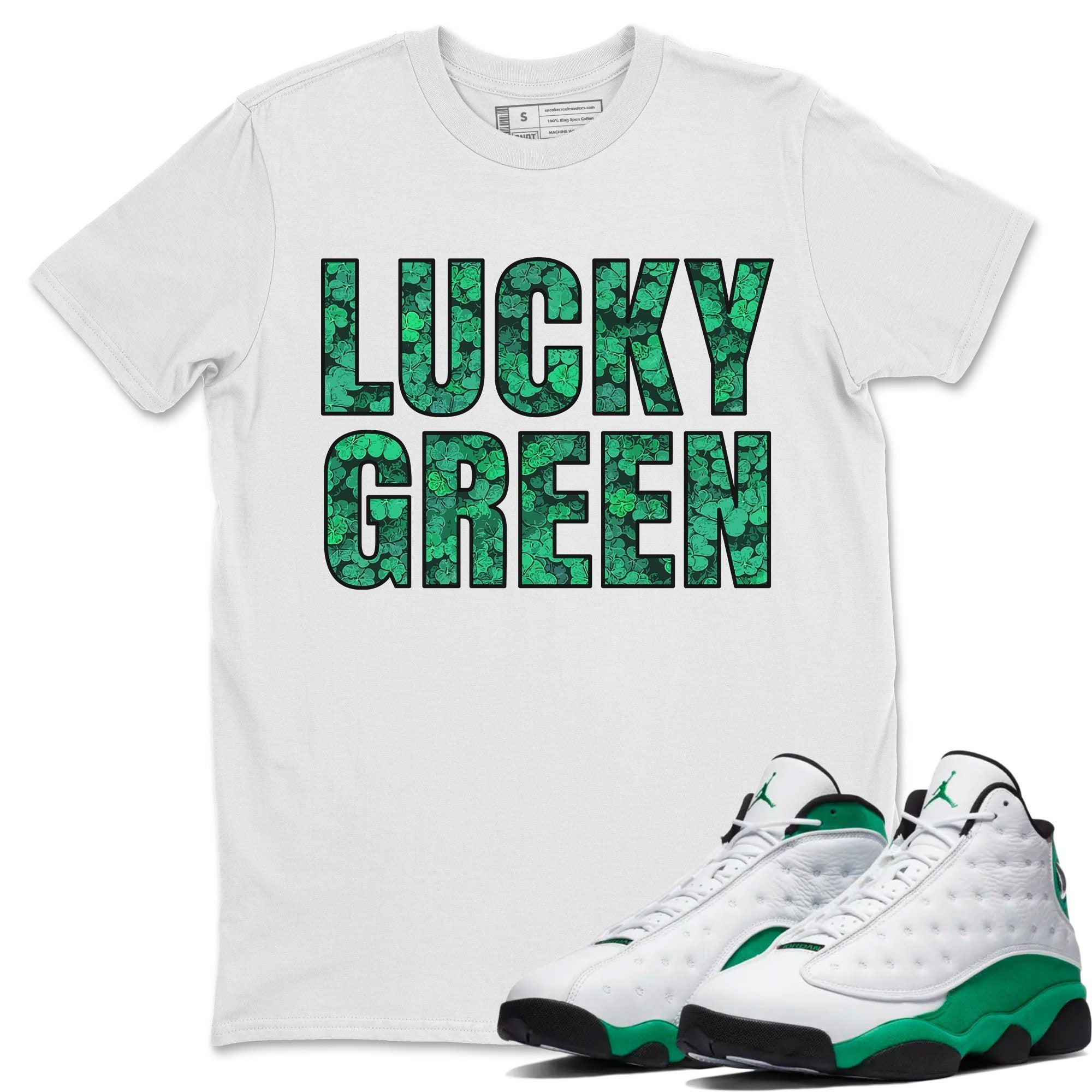 Lucky Green T-Shirt Jordan 13 White 