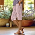 thumbnail image 2 of Shorts de Course pour Femmes Été Fins Respirants Imprimés Shorts Amples Shorts de Course pour Femmes Rose Clair P, 2 of 4