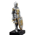 thumbnail image 5 of Ebros Medieval Swordsman Knight Of Heraldry Figurine 8.75"Tall Suit of Armor Statue Decor, 5 of 5