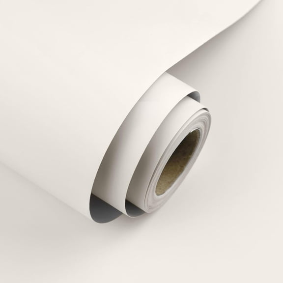 XIBUFE Cream Peel and Stick Wallpaper 15.7"X118" Solid Colour Contact Paper Modern Removable Self-Adhesive Vinyl Wallpaper for Room Walls Shelf Countertops Cabinets