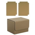 thumbnail image 4 of Caja de baraja de cartas coleccionables, protectores de tarjetas de exhibición, estuche para tarjetas deportivas coleccionable marrón, 4 of 7