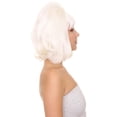 thumbnail image 2 of 60's Groovy Bouffant Women's Wig | White Vintage Wig | Premium Breathable Capless Cap, 2 of 9