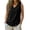 Black, variant on Women's Cotton Linen Vest, Sleeveless Loose Casual Tulle Top with Woven V-Neck, Breathable Summer Shirt for Boho Style, Beach Cover Up, and Resort Wear-Beige