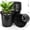 2-G Black, variant on AEED 0.5 Gallon Nursery Pots, Black Plastic Plant Pots with Drainage Holes, Reusable Seed Starter Pots for Planting, 30 Pack (6.70" x 5.10" x 6.90")