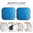 thumbnail image 6 of Fotbe Blue Christmas 2-Piece Car Windshield Sun Shade | Sun Blocker for Car Windshield | Foldable Automotive Interior Accessories for Sun Protection-Small, 6 of 7