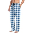 thumbnail image 5 of FREEAMG Red Checkered Gingham Tartan Men's Pajama Pants Sleepwear Lounge Pajama Bottoms, 5 of 7