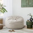 thumbnail image 2 of MCQ Bean Bag Sofa Chair 3Ft, Removable Micro Suede Cover for Adult, Grey, 2 of 6