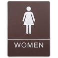 thumbnail image 1 of Hotel Self-adhesive Toilet Sign Plastic Restroom Door Sign Toilet Sign Board, 1 of 8