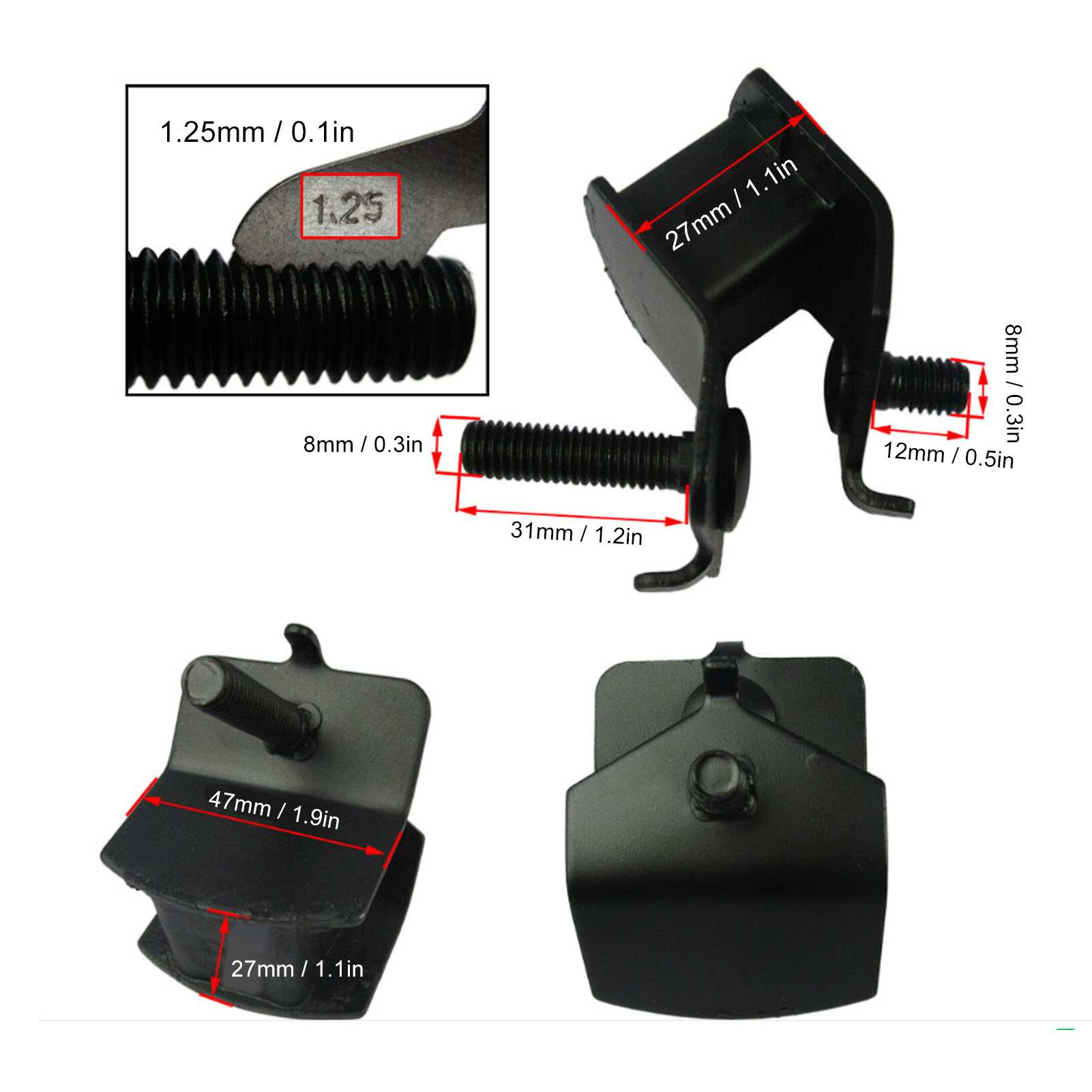 Supports Anti-vibration Pour Générateur - 4 Pièces - Pour Moteurs 2KW-3KW 168F/170F - Réduction Bruit Et Chocs - 2