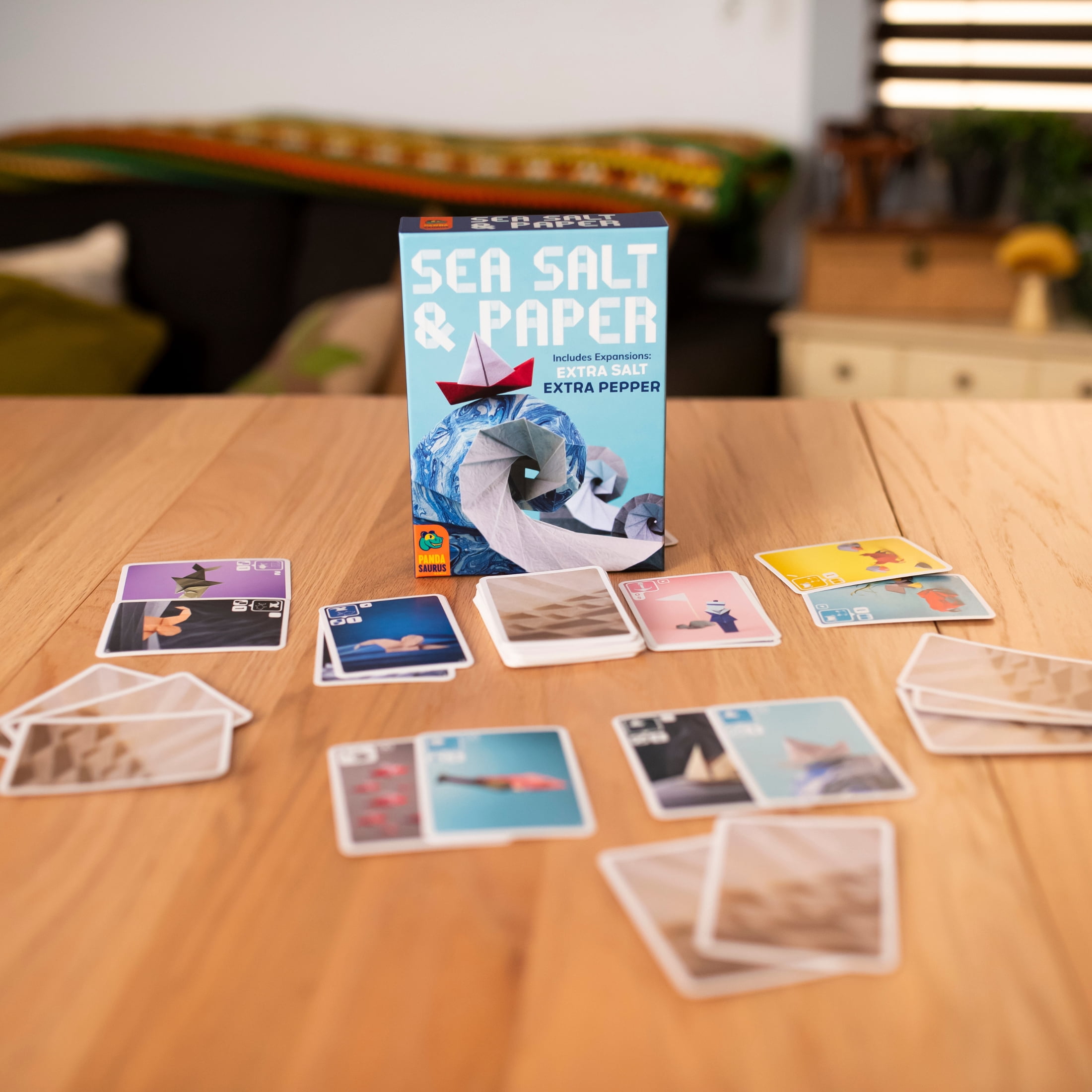 Pandasaurus Sea Salt and Paper + Extra Salt and Pepper Family Strategy Card Game for Ages 8+, from Asmodee (Walmart Exclusive)