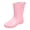 A-Pink, variant on Women's Mid Calf Rain Boots Waterproof Fashion Garden Shoes Anti-slipping Rainboots for Women Comfortable Insole Light Rain Shoes A-Brown 5.5(36)