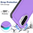 thumbnail image 2 of Funda para teléfono Yuanming Galaxy A26 5G de doble capa a prueba de golpes, violeta, 2 of 7