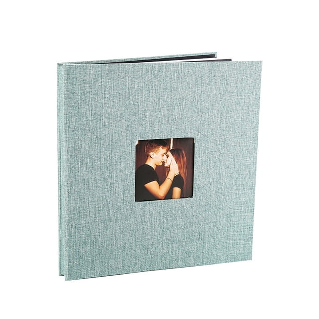 Klon Self Photo Album With Linen Cover And Window Design For Memories Scrapbooking Wedding Family Travel