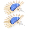 thumbnail image 4 of Pendiente Pendiente de gota Pendiente Colgante Pendientes de abanico Semicírculo Pendiente Joyería, Higoodz Arte y Manualidades, 4 of 7