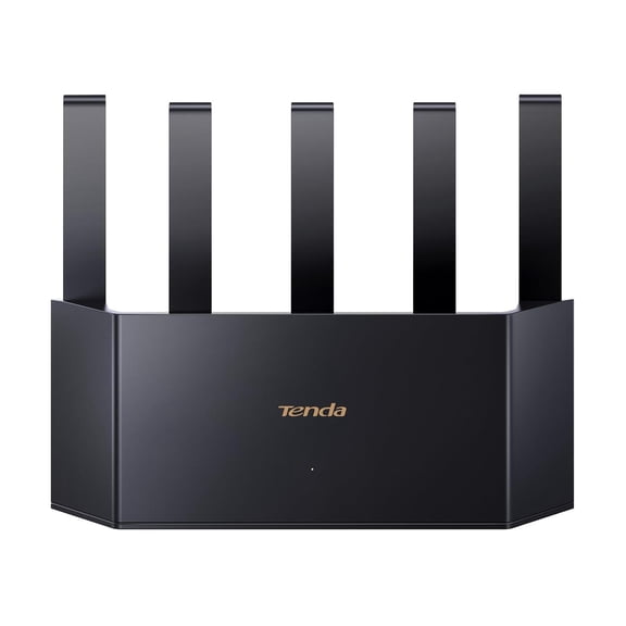 Router WiFi 6 AX3000 Tenda Blanco 5 Antenas 6dBi Doble Banda Vertical 4 Puertos Gigabit Compatible W