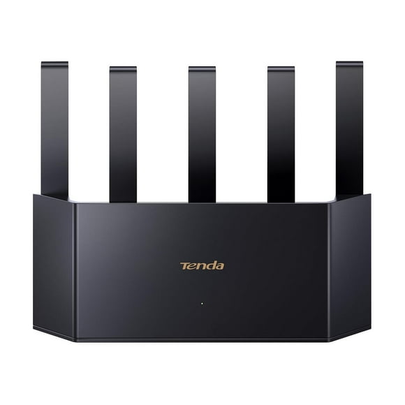 Router WiFi 6 AX3000 Tenda Blanco 5 Antenas 6dBi Doble Banda Vertical 4 Puertos Gigabit Compatible W