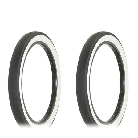 Two Bike Tire 20 x 2.125 Black/White Side Wall IA-1521.