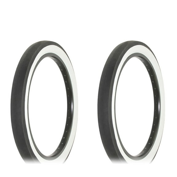 Two Bike Tire 20 x 2.125 Black/White Side Wall IA-1521.