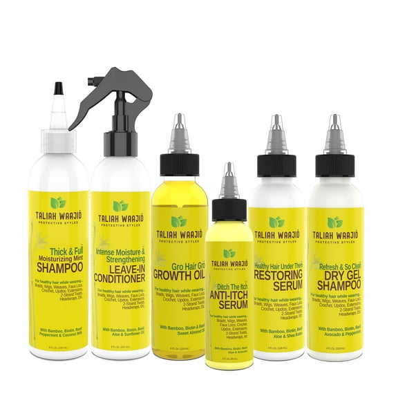 Taliah Waajid Protective Styles Regimen for Braids Hair Treatment, 6 Piece Set