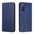 thumbnail image 1 of Feishell Wallet Case for Samsung Galaxy S23 Plus,for Women Men,Carbon Fibre Pattern Durable PU Leather Magnetic Closure Folio Flip Holder Card Slots Shockproof Phone Case,Blue, 1 of 8