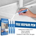 thumbnail image 3 of 3pcs White Tile Grout Pen Diy Tile Grout Restoration For Living Room Kitchen, 3 of 5