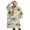White Sunflower Green, variant on Oversized Wearable Blanket Hoodie,Leopard Sunflower Pattern Sherpa Blanket Hoodie with Super Pockets,Super Warm Fuzzy Pullover for Women & Men