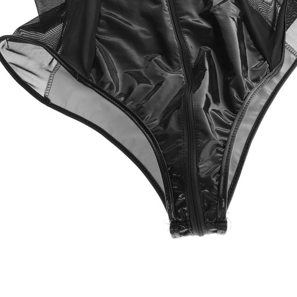 cuero de vinilo Lenceria Wetlook Ropa interior Espectaculos escenicos METRO Yuyangstore Body de fiesta para hombres Walmart en linea