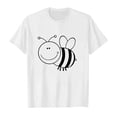 thumbnail image 4 of Tfken Summer Girls Tshirts Crew Neck Short Sleeve Bee Print Tops For Festival Casual Trendy Toddler Soft Tops Green Size 6-7 Years, 4 of 4
