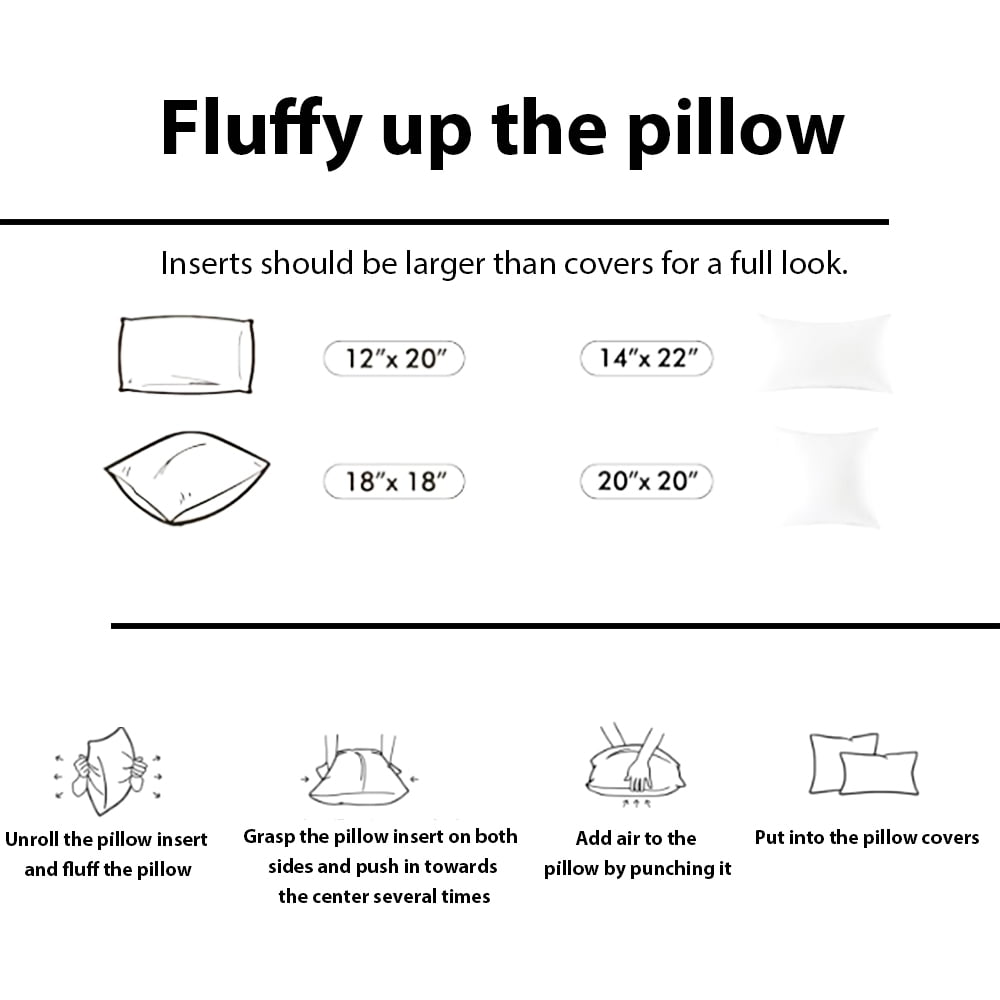 XWZO White Throw Pillow Inserts for Sofa, 18x18 Square Decorative Indoor Fluffy Pillow Stuffer, Plump Couch Cushion Pillow Stuffing 2 Pieces