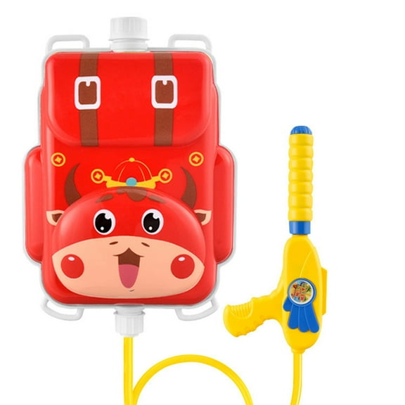 Oioii Backpack Water Gun - High-Capacity Outdoor Toy for Unlimited Summer Splash Fun(Red)