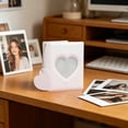 thumbnail image 3 of Mini Photo Album with Heart Cutout, Compact 4.33x3.35In Desktop Decor, Holds 3 Inch Prints, Perfect for Photocards Pictures and Small Keepsakes, Portable Lightweight Gift Ready, 3 of 6