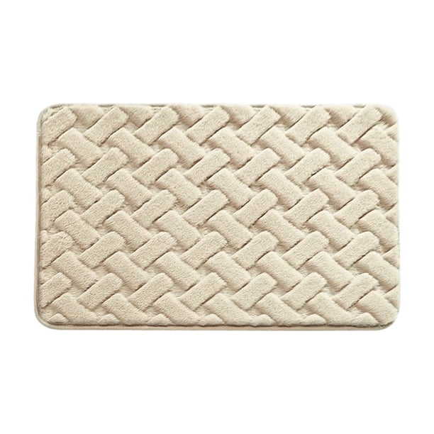 Yhmxh Alfombrillas de baño para baño Alfombrilla antideslizante absorbente de agua para baño, alfombra antideslizante para puerta, alfombrilla suave para suelo de baño, secado más fácil.