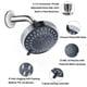 thumbnail image 4 of Aisoso Alcachofa De Ducha De Alta Presión, Cabezal De Ducha Fijo De Lluvia, 5 Ajustes Con Rótula Giratoria De Metal Ajustable, Experiencia De Ducha Relajada Incluso Con Bajo Flujo De Agua Y Presión, 4 of 5