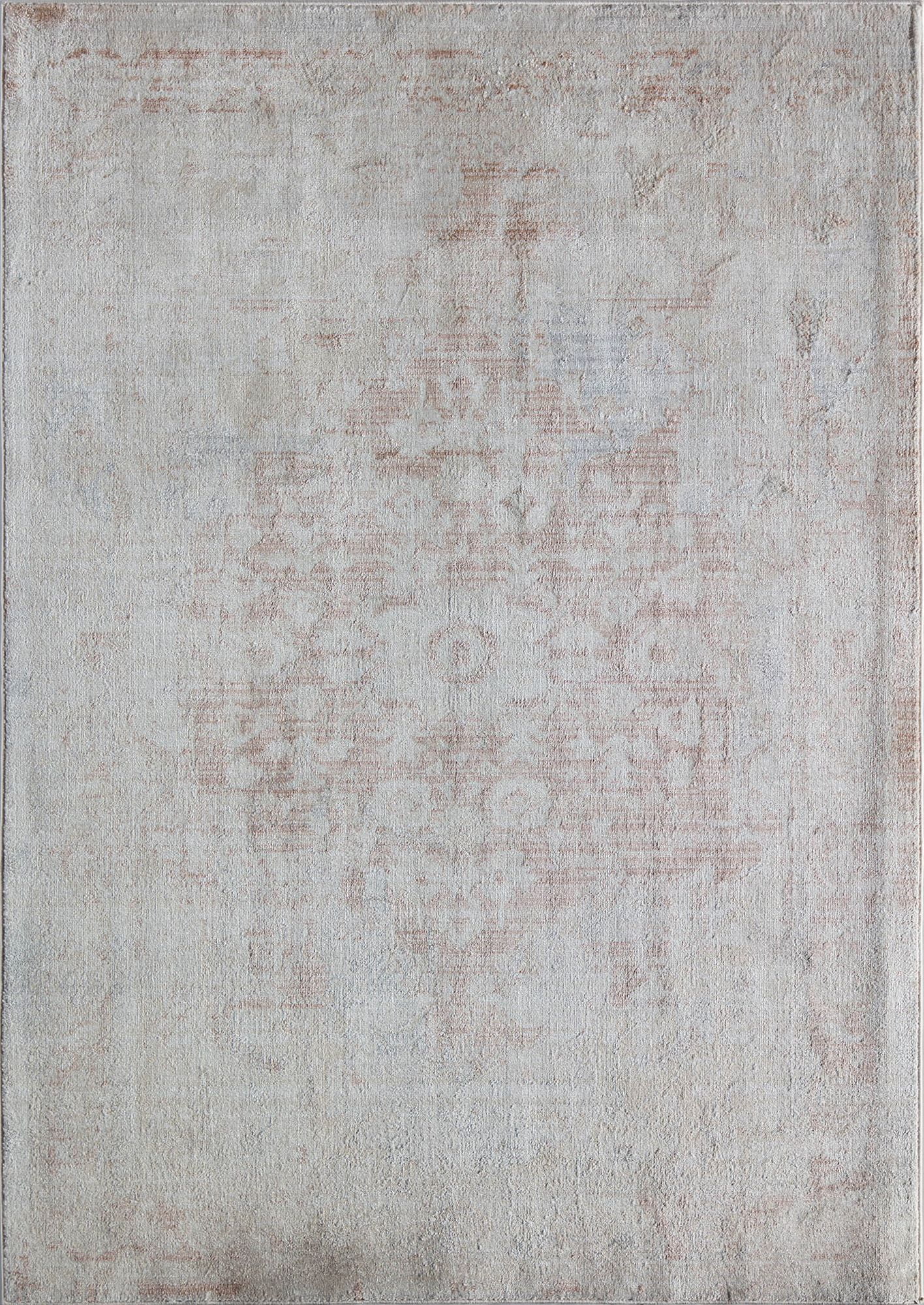 Rugs America Romeo JL10B Durango Dust Abstract Vintage White Area Rug, 2'6" x 4'