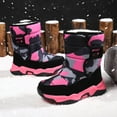 thumbnail image 5 of XXWXYD Children Shoes Camouflage Snow Boots Girls Boys Outdoor Boots Waterproof Warm Boots Cotton Snow Boots for Classic Versatile Non Slip Comfortable Shoe(5-5.5 Years,Male), 5 of 5