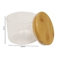 thumbnail image 3 of Recipiente Home Trends de Vidrio con Tapa de Bambú 350 ml, 3 of 4